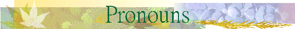 Pronouns
